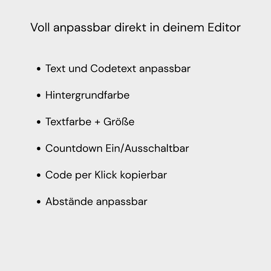 Countdown mit Code