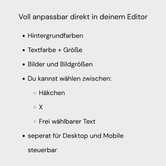 Markenvergleich