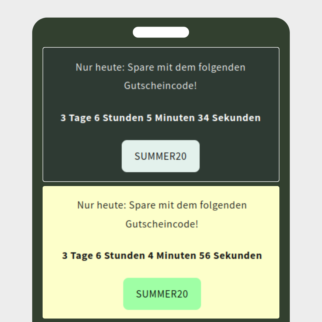 Countdown mit Code