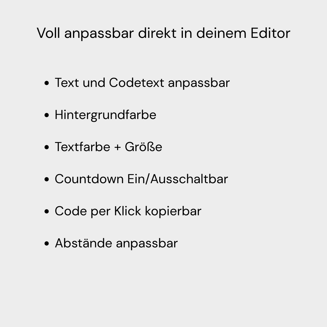 Countdown mit Code