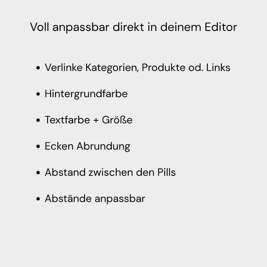 Pills Menü
