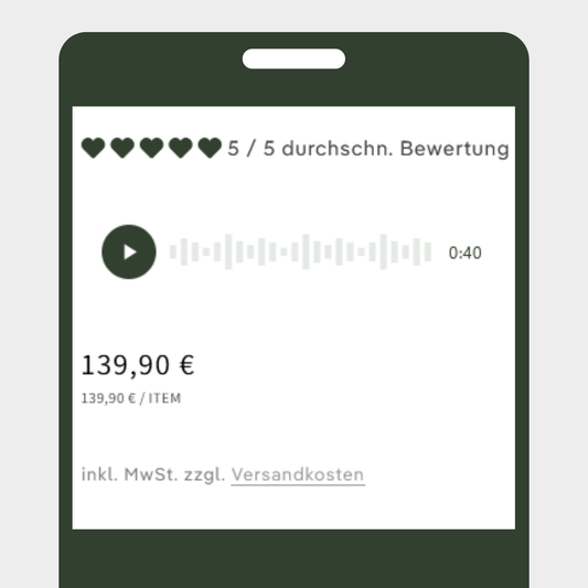 Audio Player (Produktseite)