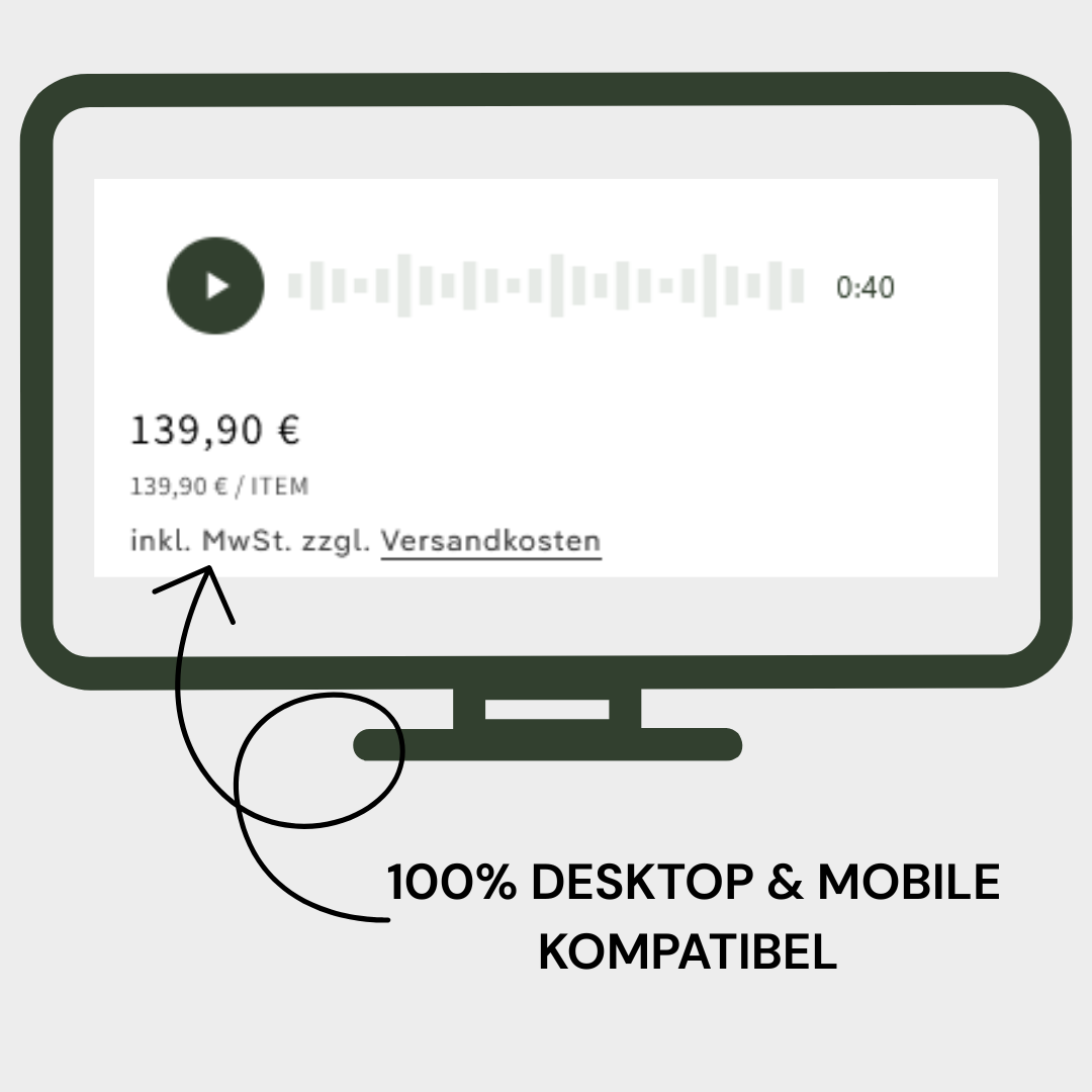 Audio Player (Produktseite)