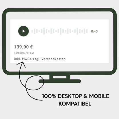 Audio Player (Produktseite)